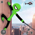 蜘蛛人大战美国队长3D(Flying Hero Stickman)