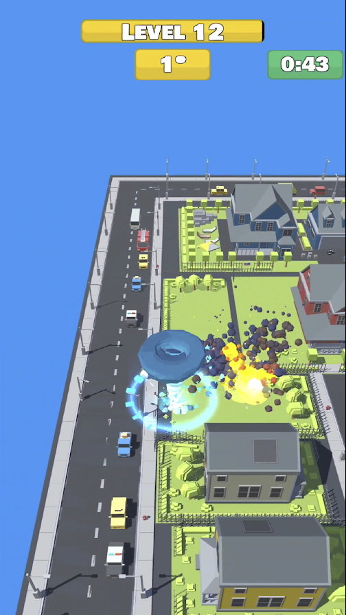 龙卷风摧毁城市3d(Tornado.io 2!)